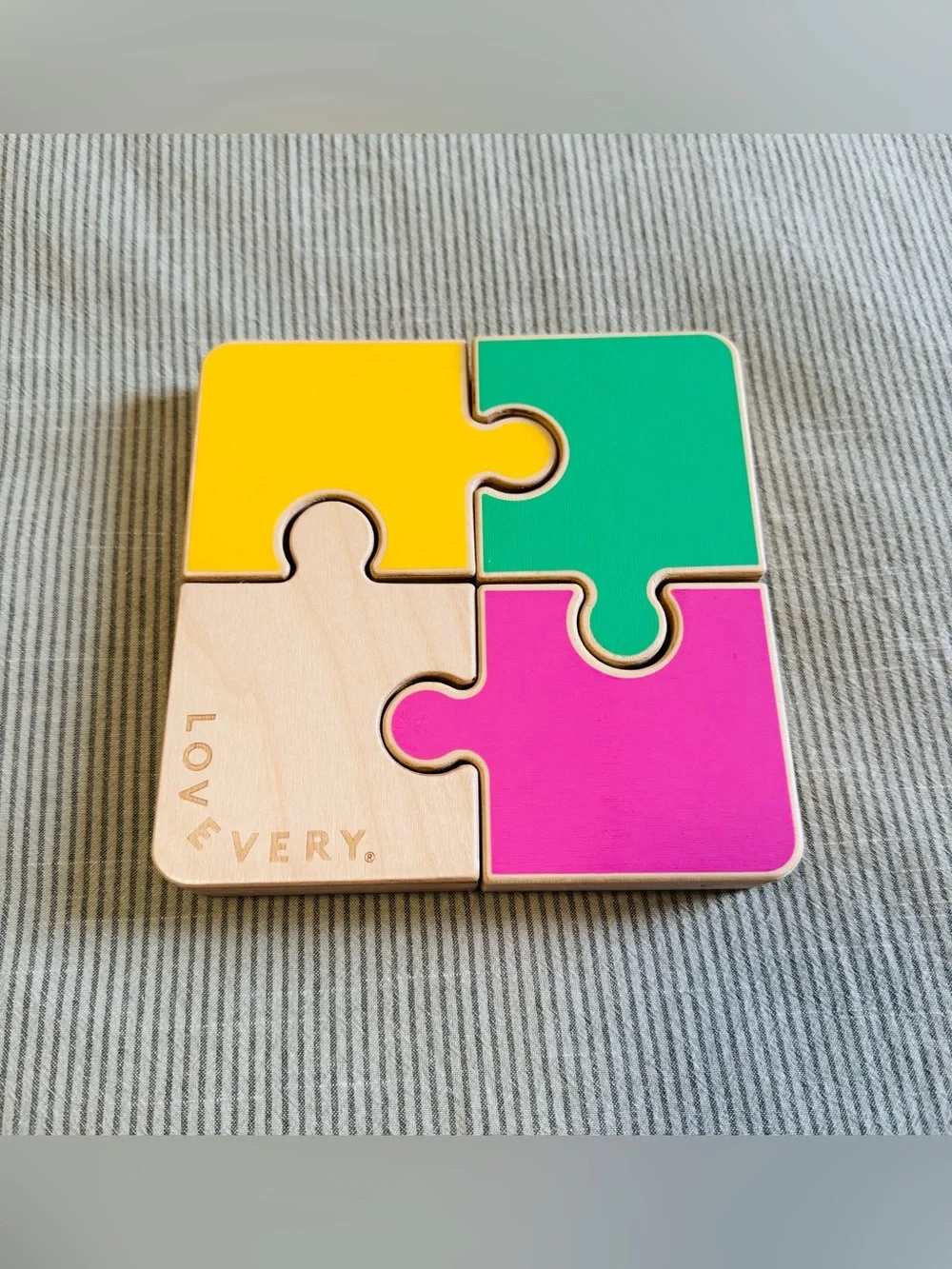 LOVEVERY Chunky Wooden Jigsaw Puzzle - Like New!